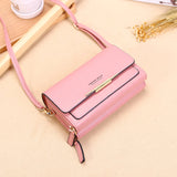 Women Pu Leather Handbags Large Capacity Crossbody Bags Ladies Phone Purse