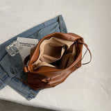 Women Retro Boston Tote Bag Messenger Handbag High PU Leather Shoulder Bag