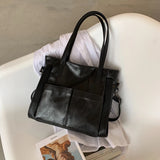 Women Retro Tote Bag Messenger Handbag High Soft PU Leather Shoulder Bag