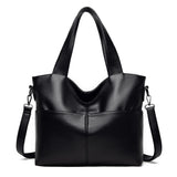 Women Retro Tote Bag Soft PU Leather Shoulder Bag