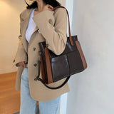 Women Retro Tote Bag Messenger Handbag High Soft PU Leather Shoulder Bag
