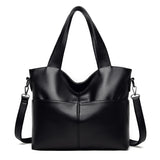 Women Retro Tote Bag Soft PU Leather Shoulder Bag