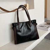 Women Retro Tote Bag Messenger Handbag High Soft PU Leather Shoulder Bag