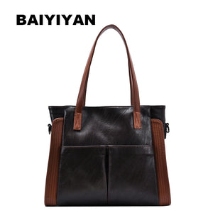 Women Retro Tote Bag Messenger Handbag High Soft PU Leather Shoulder Bag