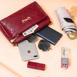 Net Red Women's Shoulder Messenger Bag Retro Six Storey Vegetable Bag