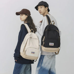 Anti Theft Nylon School Backpack for Women Men