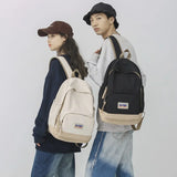 Anti Theft Nylon School Backpack for Women and Men