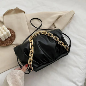 Thick Chain Cloud Handbag Crossbody Bag for Women