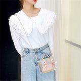 Women Shoulder Bag Laser Transparent Crossbody Bags Chain Messenger Bag