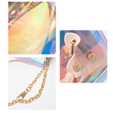 Women Shoulder Bag Laser Transparent Crossbody Bags Chain Messenger Bag