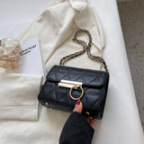 Casual Shoulder Bag with Chain Strap for Women