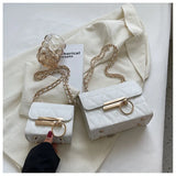 Casual Shoulder Bag with Chain Strap for Women