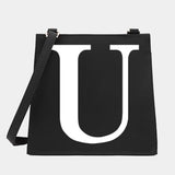 Women Shoulder Messenger Crossbody Tote Bag Letter Pattern Small Square Purse