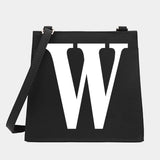 Women Shoulder Messenger Crossbody Tote Bag Letter Pattern Small Square Purse