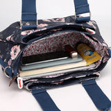 Flower Printed Shoulder Messenger Bag Women Crossbody Tote Handbag