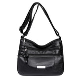 Women PU Leather Shoulder Bags Classic Sequined Messenger Bag
