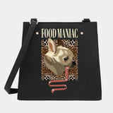 Leopard Pattern Square Shoulder Bag Crossbody Tote Messenger Shopping Purse