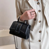 Stone Pattern Leather Shoulder Bag Party Clutch Messenger Lady Handbag