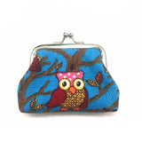 Women Style Owl Purse Clutch Bag Wallet with Zipper