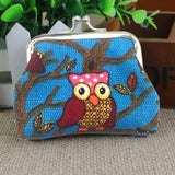 Women Style Owl Purse Clutch Bag Wallet with Zipper