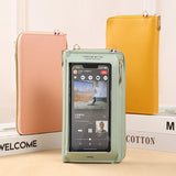 Women Transparent Shoulder Bag Mini Wallet Anti Theft Zipper Messenger Bags