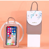 Women Touch Screen Mobile Phone Bags Female Printing Large Capacity