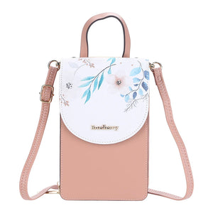 Women Touch Screen Mobile Phone Bags Female Printing Large Capacity