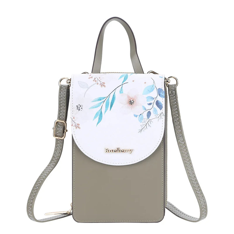 Women Touch Screen Mobile Phone Bags Female Printing Large Capacity