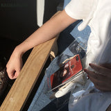 Women Transparent Handbag Crossbody Shoulder Bag Lady Jelly Tote