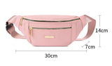 Women's Waist Bag Fanny Pack Zipper Chest Bag
