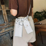 Women Waist Bag Leather Waist Belt Bag Crossbody Chest Bags Girl Fanny Pack