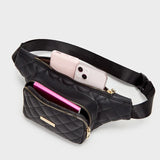 Women Waist Bag Messenger Bag Solid Chest Bag Casual Pu Waist Sling Crossbody