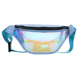 Women Waist Bag PU Laser Bum Bag Travel Fanny Bag Money Belt Wallet