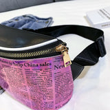 Women Leather Waist Fanny Pack Crossbody Belt Bag Lady Travel Shoulder Bags