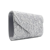 Women Wallet Floral Lace Envelope Clutch Wedding Evening Handbag Purses