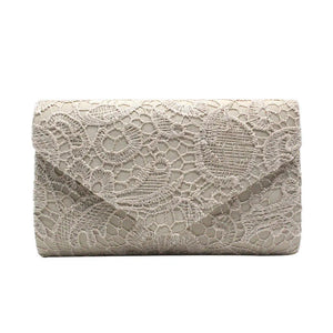 Women Wallet Floral Lace Envelope Clutch Wedding Evening Handbag Purses