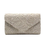 Women Wallet Floral Lace Envelope Clutch Wedding Evening Handbag Purses