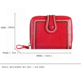 Women Wallet Oil Wax Leather Hasp Wallet Female Purses Lady Purse