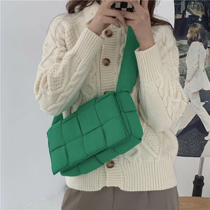 Winter Down Jacket & Canvas Lattice Bag Combo