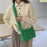 Winter Down Jacket & Canvas Lattice Bag Combo