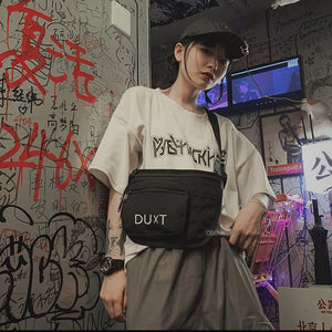 High Capacity Women Chest Bag Street Hip Hop Crossbody Bag