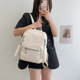 Women's Large PU Leather Travel Backpack Handbag Schoolbag for Girls