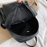 Women's Large PU Leather Travel Backpack Handbag Schoolbag for Girls