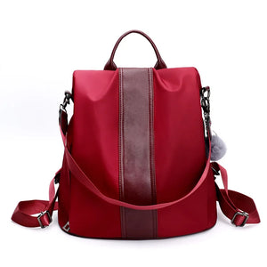 Retro Soft Leather Backpack Women's All-match Bag