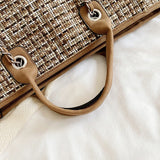 Women's Canvas Chain Shoulder Bag Large Handbag