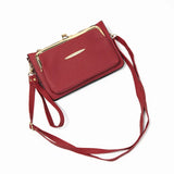 Fashionable Women's Lychee Grain Crossbody Bag for Mobile Phone