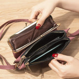 Fashionable Women's Lychee Grain Crossbody Bag for Mobile Phone