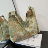 Canvas Shopper Print Handbags Large Crossbody Tote Shoulder Bags