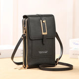 Women's Soft Leather Wallet Crossbody Bag Shoulder Strap