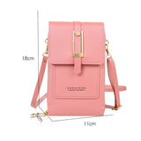 Women's Soft Leather Wallet Crossbody Bag Shoulder Strap